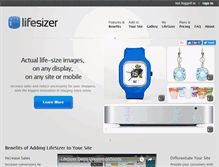 Tablet Screenshot of lifesizer.com